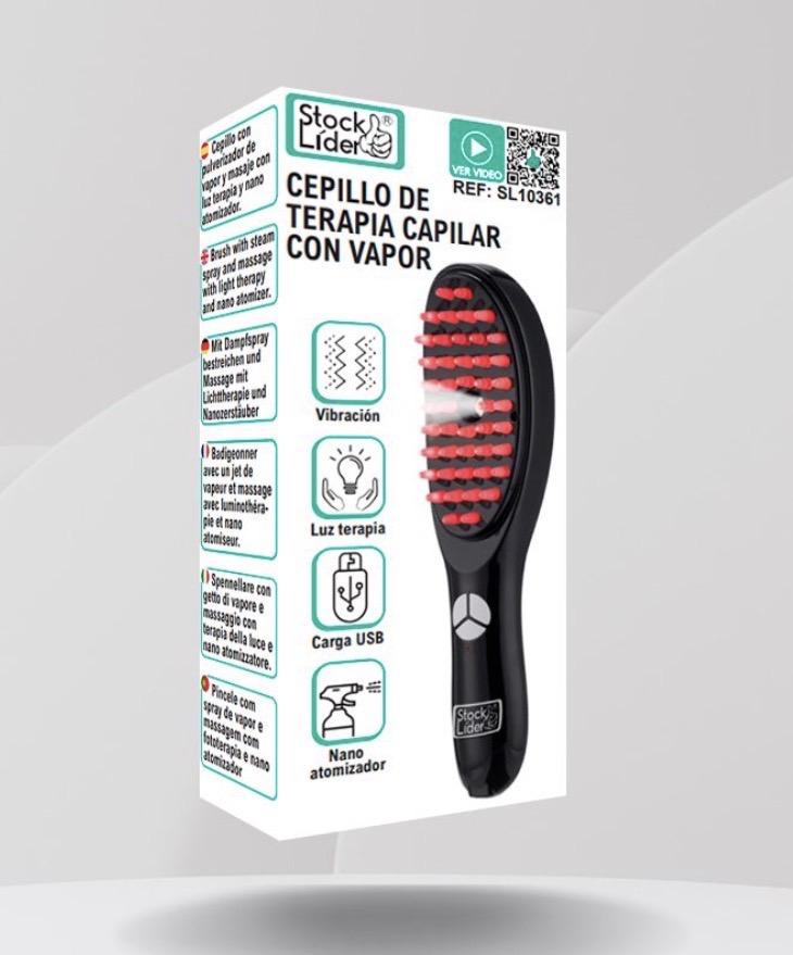 CEPILLO DE TERAPIA CAPILAR CON VAPOR