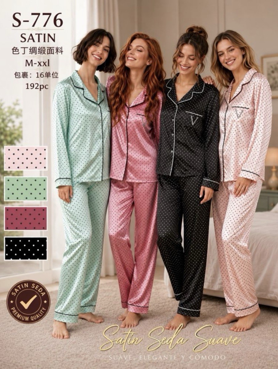 PIJAMA VICTORIA LUNARES RASO