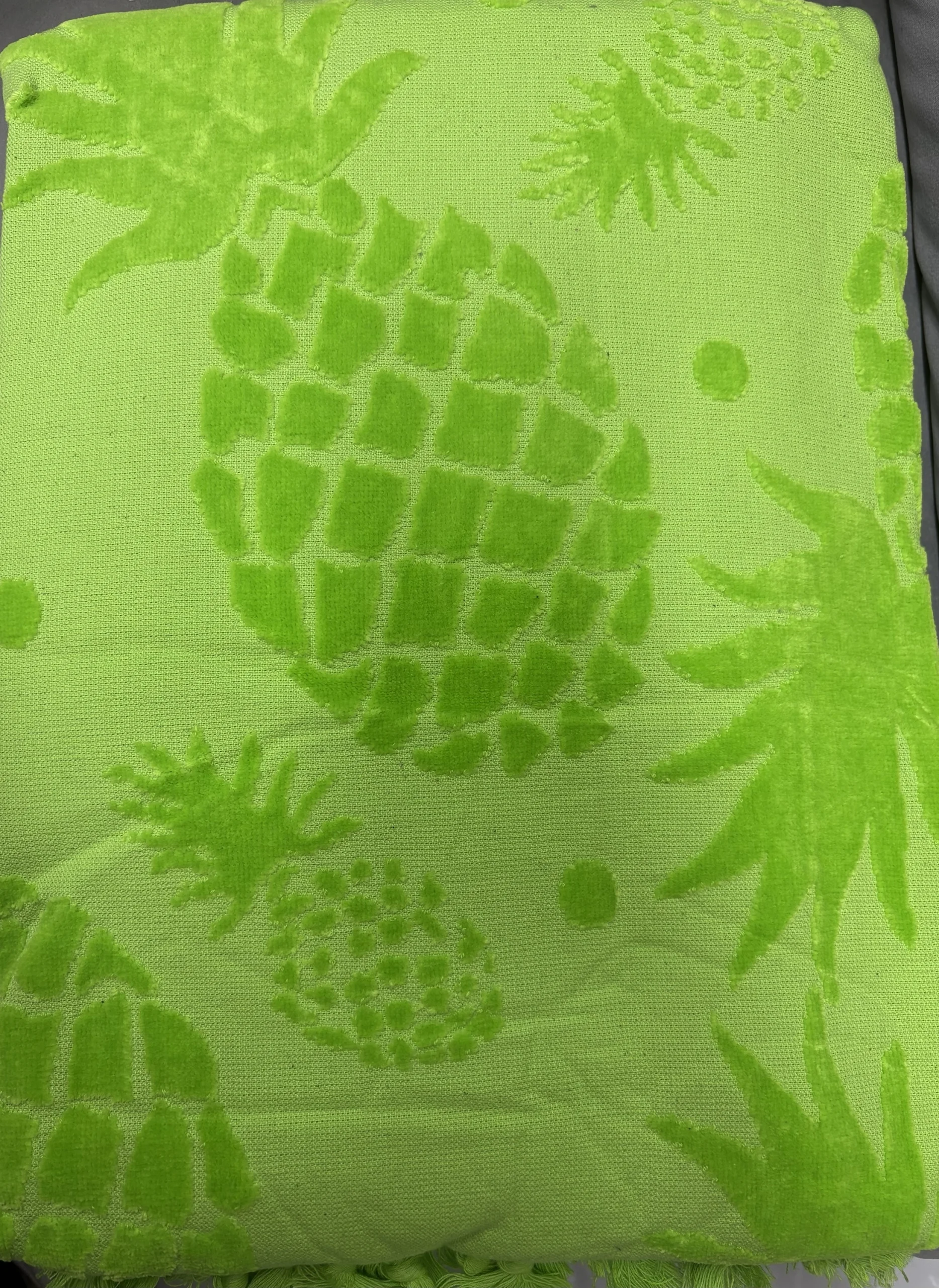 TOALLA PLAYA PIÑA ? VERDE