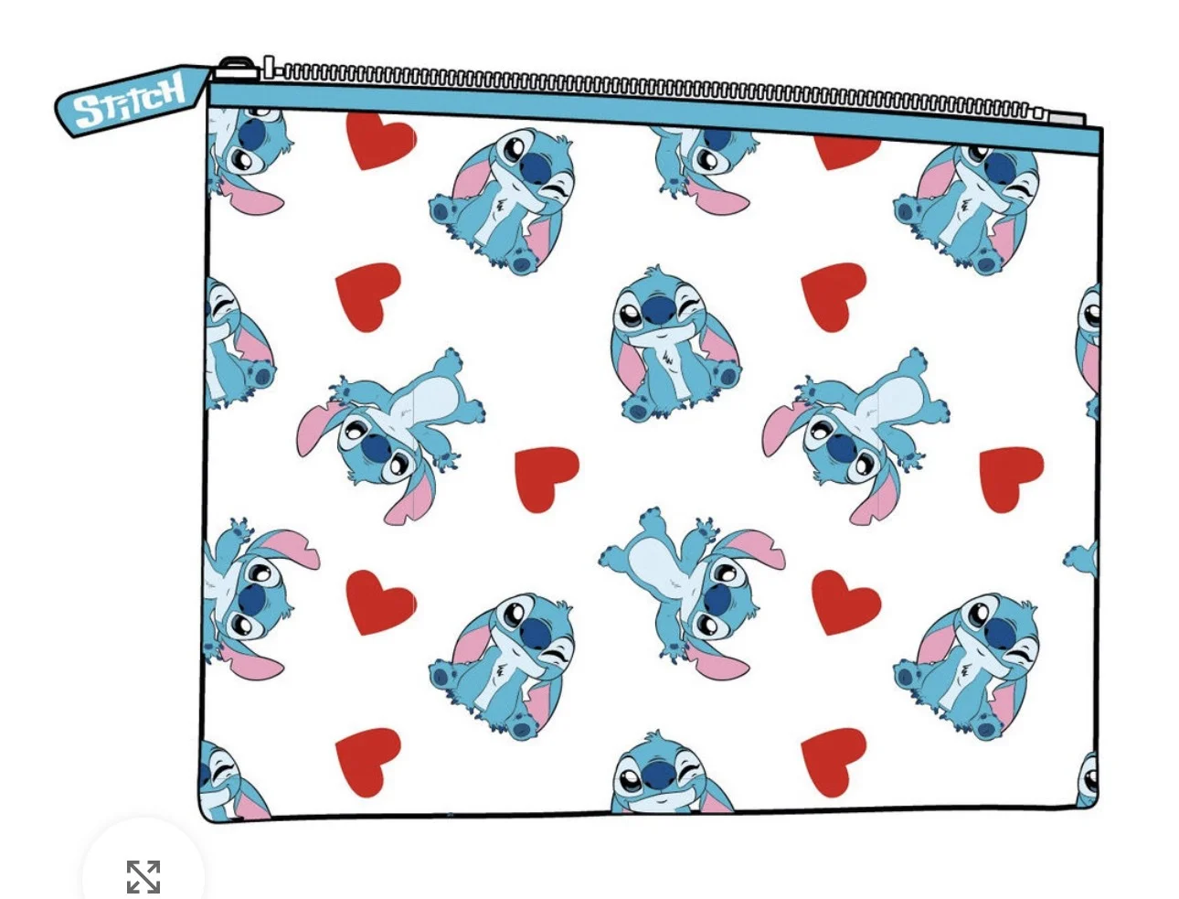 NECESER TRANSPARENTE STITCH ❤️23x18x3cm