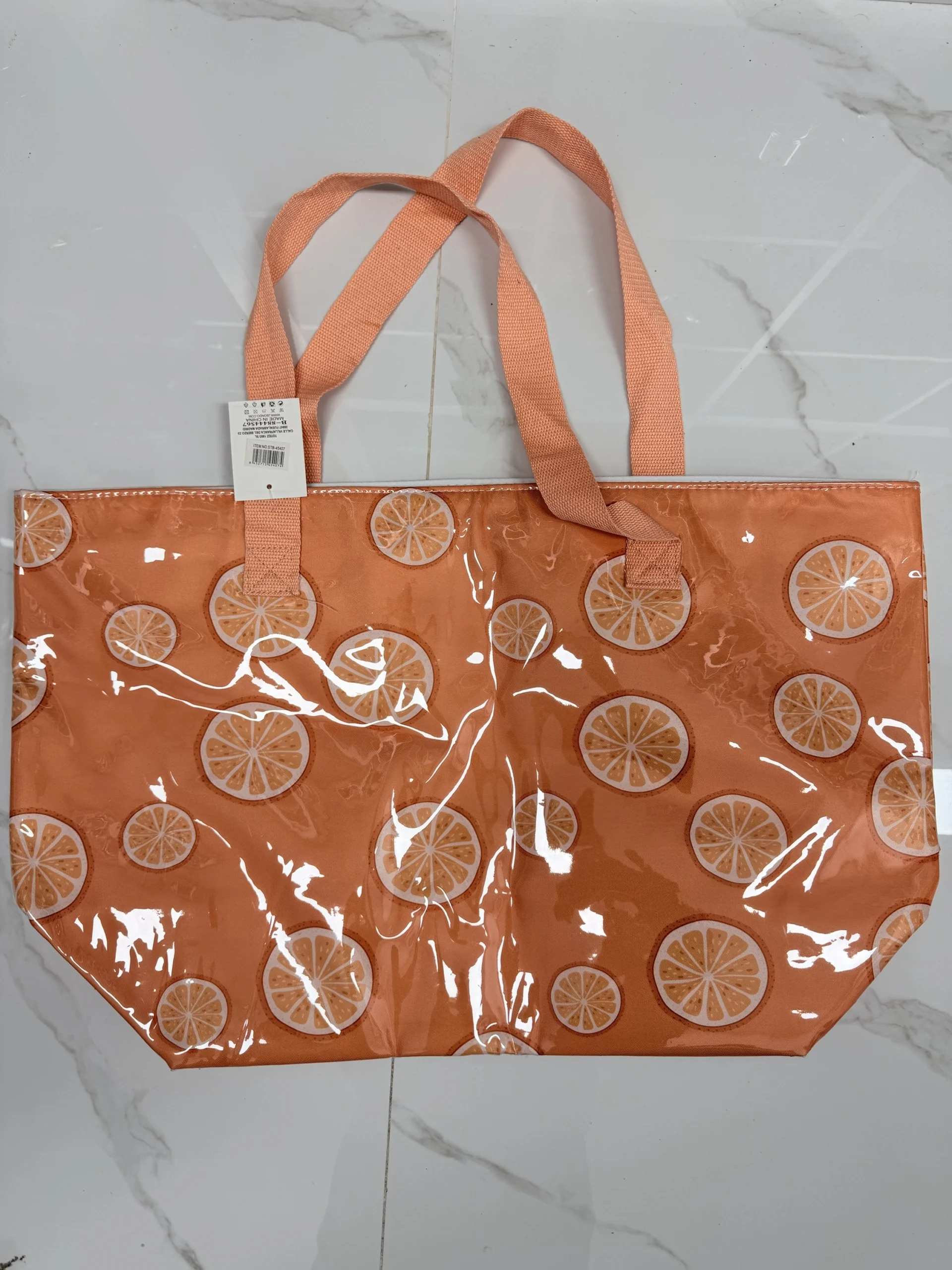 BOLSO DE PLAYA NARANJAS