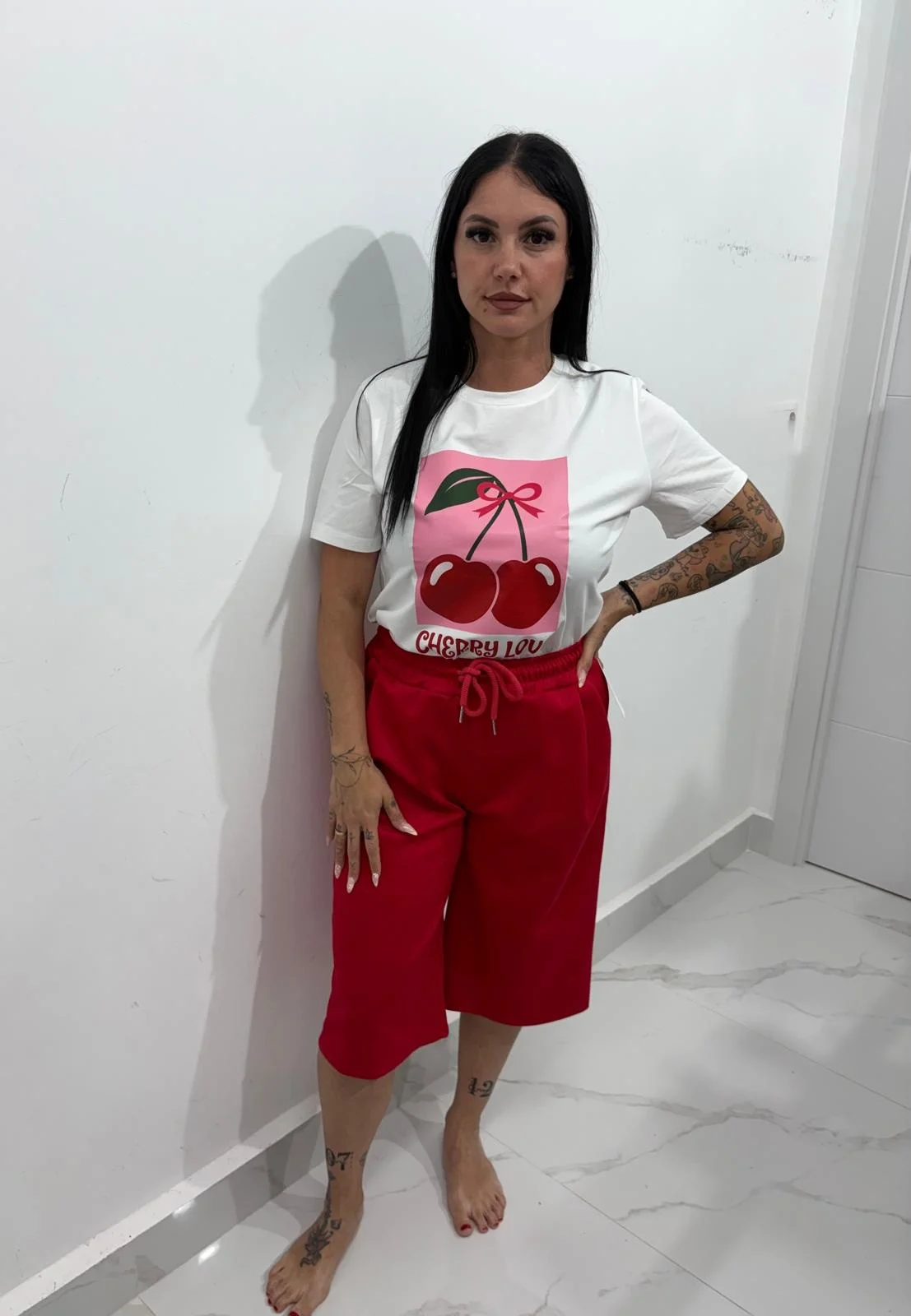 CAMISETA CHERRY LOVE